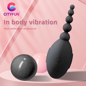 Vibrador CITYFUN con Cola, Vibrador Completamente Cubierto de Silicona, Huevo de Masaje Pequeño, Estimulador de Clítoris, Juguetes Sexuales para Mujer - Product Image 5