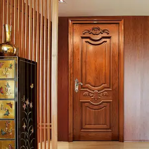Porta balanço de madeira lisa interior porta de entrada quarto portas