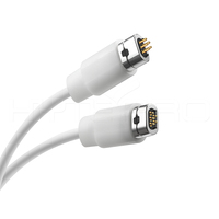 Cable Magnético HYTEPRO M513 Mini Macho a Hembra de 5 Pines Pogo, Cable Redondo de TPE de 2A para Carga y Sincronización de Datos para Automatización Industrial