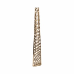Vaso cilindrico alto in alluminio, vaso decorativo per fiori, per soggiorno, decorazione per la casa, finitura elegante, pezzo d'accento. - Product Image 3