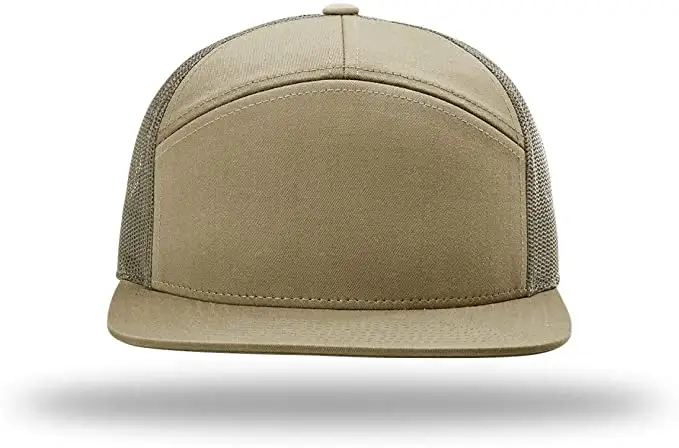 الاعتقاد الجملة عالية الجودة مخصص 7 لوحات عادي الرياضة Snapback قبعات شبكة قبعات سائقي الشاحنات