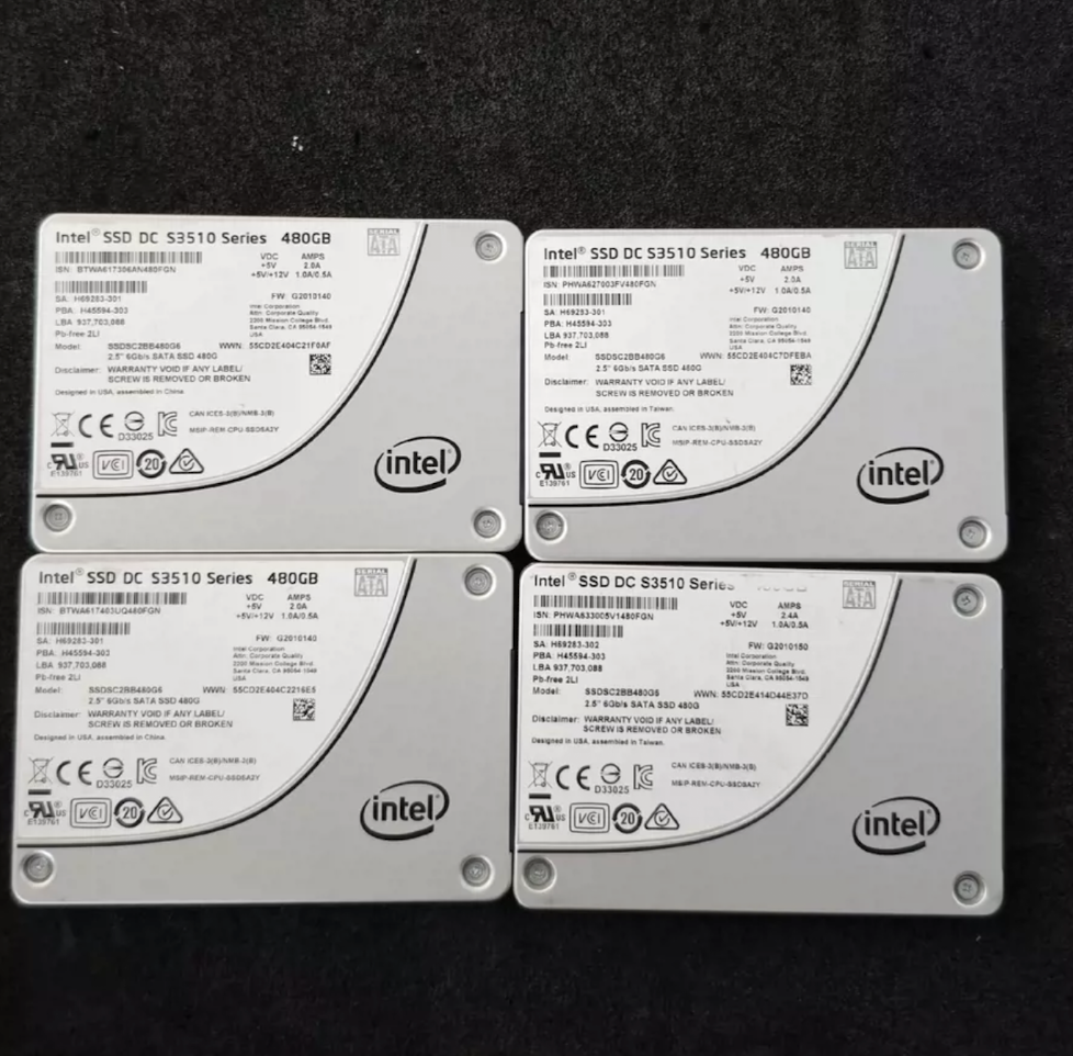 Intel SSD S3610 s3500 300GB 400GB 2セット Intel DC S3610 Series SSDSC2BX400G4R / SSDSC2BX400G4 / 65WJJ 400GB