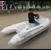 Bateau à moteur gonflable RIB le plus populaire 330 Bateaux gonflables en fibre de verre à vendre