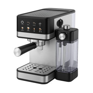 15 Bar Touch Menu Digital Semi Automatic Espresso <strong>Coffee</strong> Machine With Frothing Milk Tank Home Use - Product Image 4
