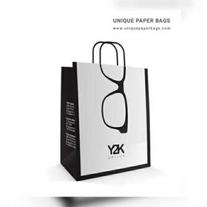 Y2K Optics Paper <b>Bag</b> With Glasses Print Art Paper Offset Printing Recyclable Standard Flat <b>Bag</b> For Eyewear - Product Image 2