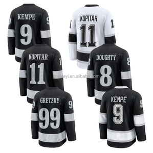 Melhor Qualidade Costurada Personalizável # 8 Doughty # 9 Adrian Kempe # 11 Anze Kopitar # Camisa de Hóquei no Gelo Americana 99 Wayne Gretzky - Product Image 1