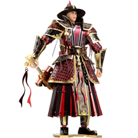 Piececool Imperial Guard 3D Metal Puzzle Figur Prajurit Tionghoa Model Kit DIY Perakitan Mainan Edukatif untuk Dewasa