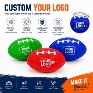 Custom Sports Events Brand PU Foam Football Stress Relief Toy Soft Slow <b>Rebound</b> Rugby Shape Squeeze Ball Promotional Gift - Product Image 6