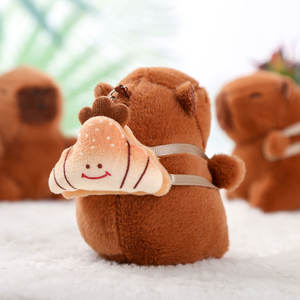 Porte-clés lumineux en peluche Capybara, jouet en peluche écologique de dessin animé - Product Image 4