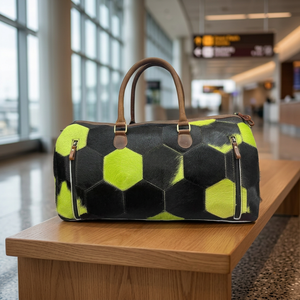 B S International Multicolor Genuine Cow Calf Leather Vintage <b>Handbag</b> <b>Large</b> Storage Zipper High Quality Character Travelling - Product Image 1