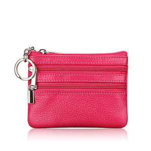 すぐに発送可能 ジッパーポーチ カジュアルレザーコインパースポーチ - Product Image 1