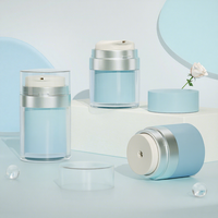 Flacons cylindriques vides en plastique avec pompe pour crème, lotion, fond de teint, écran solaire, crème pour les yeux, format voyage