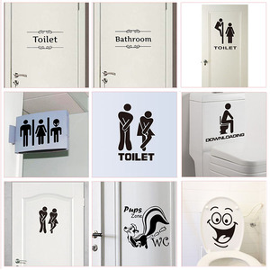 Autocollants <span class=keywords><strong>muraux</strong></span> en PVC, personnalisés, décoration <span class=keywords><strong>de</strong></span> maison, <span class=keywords><strong>WC</strong></span>, <span class=keywords><strong>salle</strong></span> <span class=keywords><strong>de</strong></span> bains, entrée, panneau <span class=keywords><strong>de</strong></span> porte, autocollants - Product Image 5
