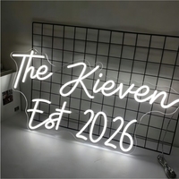 Letras Iluminadas de Neón para Exteriores, Tablero de Acrílico/PVC, IP65 Impermeable, Enchufe de Corriente Alterna, Multicolor, Control Manual, Eventos en el Hogar
