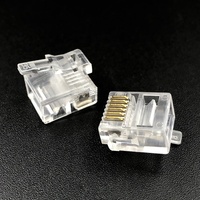 Coorle RJ25 RJ11 RJ12 VEX IQ Konnektör Sol Pozisyon 90D 6P6C Modüler Pin Telefon Portu 100 Ohm PCB Yuvası Mandalı