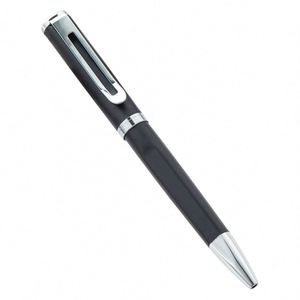 High Quality Custom Logo Black Metal Ballpoint Pens for Wholesale Promotional School and Office Writing <b>Gift</b> with New Design - Product Image 1