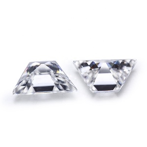 Pietra di Moissanite tagliata trapezoidale a forma di barca personalizzata con gemme di Baifu - Product Image 2