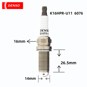 Bougie d'allumage DENSO K16HPR-U11 à filetage long, résistante, 6076, remplacement standard pour moteur de véhicule de tourisme - Product Image 6
