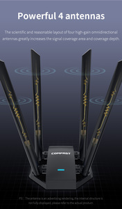 Clé Wifi double bande Comfast 1300 Mbps, adaptateur Wifi USB, cartes réseau avec antenne <span class=keywords><strong>pour</strong></span> <span class=keywords><strong>PC</strong></span> - Product Image 3