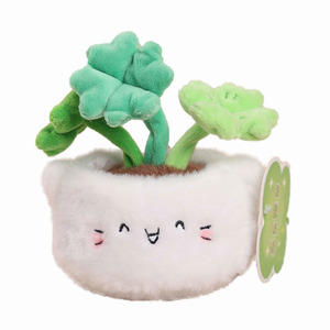 Planta Artificial Verde en Maceta Colgante, Trébol de Cuatro Hojas de la Suerte, Peluche de Cachorro, Llavero, Adorno Decorativo SUPER - Product Image 5