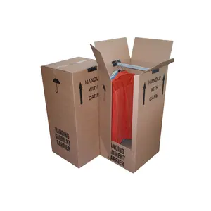 Durable Large Big Port a Robe Wardrobe Closet Moving Box Carton ,custom Carton Corrugated Packaging Box Printing Paper Box OEM