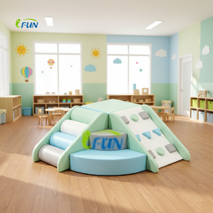 Jouets d'escalade pour enfants, blocs <span class=keywords><strong>de</strong></span> mousse pour bébés, 5 pièces, en cuir PU souple, pour l'intérieur et l'extérieur - Product Image 1