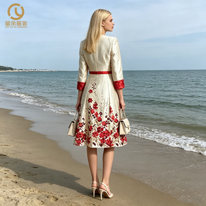 Nouvelle <span class=keywords><strong>Robe</strong></span> de Cérémonie Vintage Élégante pour Femmes Grandes Tailles, Style Princesse, Vêtement Formel Tissé en Mousseline de Soie, Style Turc, Infroissable - Product Image 2