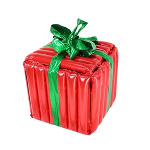 صندوق هدايا عالي الجودة على شكل بالونات فويل لعيد ميلاد سعيد لتزيين الحفلات بالونات ذاتية النفخ - Product Image 6