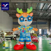 Publicité extérieure de modèle de figure de ballon gonflable de dessin animé