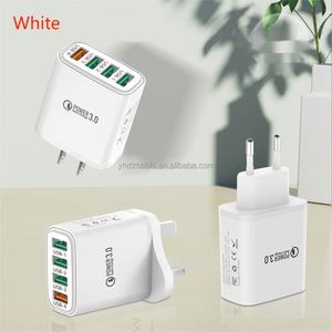 Wholesale 4-Port <b>USB</b> Multi-Charger Charging Head 2.4A Standard <b>Socket</b> Mobile Phone Desktop Charger - Product Image 3