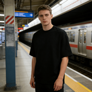 Camiseta Personalizada para Hombre, 100% Algodón, 220g, Sólida, Bordada, Casual, Holgada, de Manga Corta, Estilo Urbano - Product Image 1