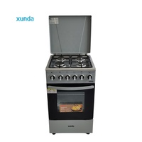 Xunda Neuer Gasherd mit 4 Brennern Küchengerät Gaskochherd mit Backofen Gazinire 4-Brenner Gas-Standherd mit Backofen