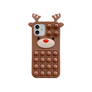 Feliz Navidad-funda de silicona para teléfono móvil, carcasa con Relieve a presión para Iphone <span class=keywords><strong>12</strong></span> 13 Pro Max Xr Xs X 8 <span class=keywords><strong>7</strong></span> 6 - Product Image 2