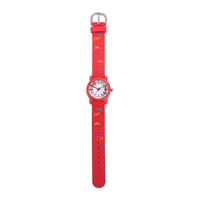 Montre-bracelet étanche personnalisée ABC pour filles, rose, mode et sport, boîtier en PC avec motifs amusants de lettres et de dessins animés