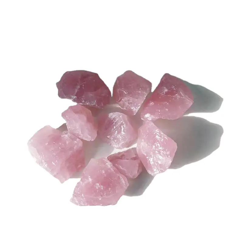 High quality natural pink color rose quartz healing raw gemstone natural crystals rose quartz rough stones