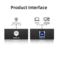 Carte de capture USB 3.0 sans pilote Unisheen UCAHD-1CH-USB portable professionnelle 1080P 30fps AHD vers USB