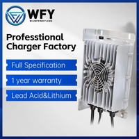 Chargeur de batterie pour voiturette de golf 24V 48V 60V 30A 35A pour batteries au lithium LifePO4 et au plomb-acide, certifié UKCA CE ROHS, garantie 12 mois