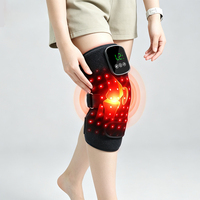 OEM ODM Rotlichttherapie-Kniebandage 660nm 850nm Heizung Vibration Wiederaufladbare Knieorthese 44 LEDs Gürtel
