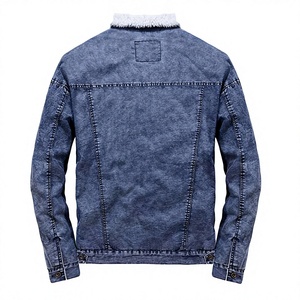 Men's Fashion Denim Jacket Stylish Design High Quality Lightweight Breathable Custom Logo Casual Streetwear <b>Jean</b> Coat Wholesale - Product Image 5