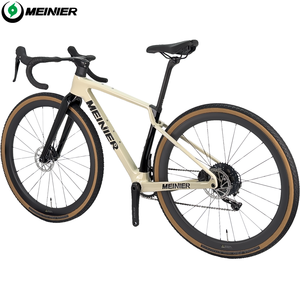 Bicicleta de carretera de fibra de carbono para todas las carreteras con freno de disco hidráulico, bicicleta de grava con pedal y horquilla ordinarios - Product Image 2