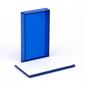Caja de pestañas de extensión de pestañas acrílicas azul claro <span class=keywords><strong>Paleta</strong></span> de azulejos de pestañas con cubierta Caja de pestañas acrílicas personalizada - Product Image 4
