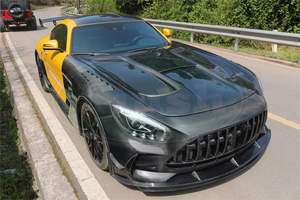 Cofano in fibra di carbonio modificato <span class=keywords><strong>AMG</strong></span> parti del cofano di aggiornamento del motore per Mercedes-<span class=keywords><strong>AMG</strong></span> C190 <span class=keywords><strong>GT</strong></span> <span class=keywords><strong>GT</strong></span> S <span class=keywords><strong>GT</strong></span> R 2015-2021 2017-2021 - Product Image 6