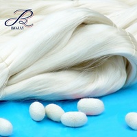 Boya — fil de soie tissé de haute qualité, vente en gros, 20/22D, 4A, 100% fil de tricotage naturel, Mulberry brut
