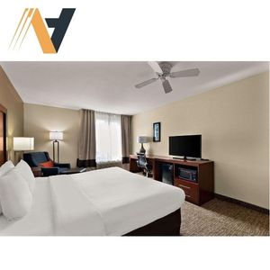 Meubles modernes d'usine Ngoc Hoang Anh ensembles de chambre à coucher en bois du Vietnam lit double armoire bureau d'étude MDF pour la maison chambre d'hôtel - Product Image 4