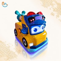 Joy2fun Nouvelle Machine de Jeu de Parc d'Attractions pour Enfants, Manège Balançoire en Forme de Dirigeable de Dessin Animé, Lumineuse à LED, à Monnayeur, Voiture à Bascule pour Enfants