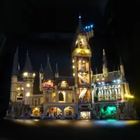 Kyglaring LED ışık kiti Harry Potter Hogwarts kale seti legos ile uyumlu 71043-dahil değildir legos seti