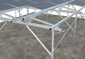 Diseño de Granja Solar Comercial GL, Energía Solar para la Agricultura, Sistema de Energía Solar, Sistema de Montaje Solar, Carga de Viento Alta 60m/s, Nieve - Product Image 2