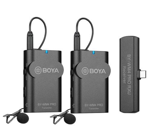 2.4 GHz Wireless Microphone System for Android and Other Type-C Devices BY-WM4 Pro-K6
