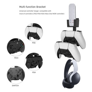 Support mural universel pour <span class=keywords><strong>PS5</strong></span> PS4 pour Xbox One Switch Remote Control Headphone Hanger Storage Hook - Product Image 4