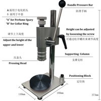 Machine de capsulage manuelle XS01A pour flacons de parfum, outil de fermeture et de scellage par pression pour flacons pulvérisateurs, pour l'emballage de boissons et les matériaux en papier